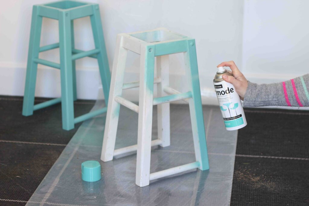spray paint stools 